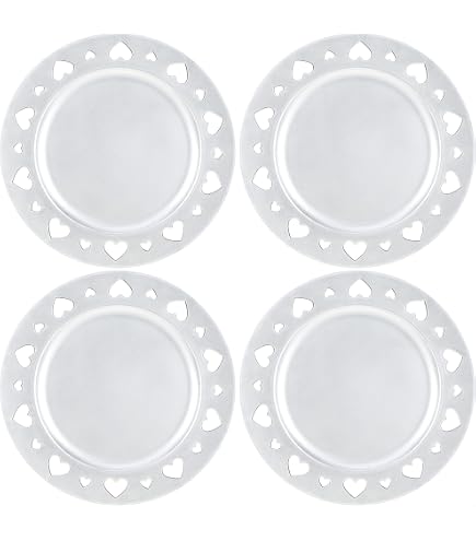 Piatti di ricarica decorativi per feste, piatti in vetro screpolato argento per decorazione della tavola da pranzo, matrimoni, compleanni, feste, vasellame, eventi di catering, 33 cm, 1pc