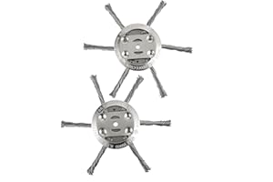 CDDCWZ Wildkrautbürste Freischneider, 2 Stück Unkrautbürste Motorsense Drahtbürste Freischneider für Unkrauttrimmer Effektive Moosentfernung und Unkraut