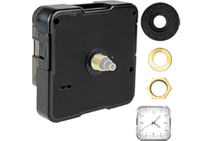 halit Silent Quartz Clock Mechanisms Battery Powered,Shaft Length 16.5mm Quartz Clock Movement Parts Motor Silent Clock Mechanism for Home Office Restaurant Hotel Classroom