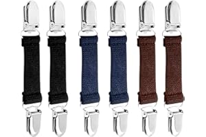 MIPIACE 6 Stück Elastisch Sweater Cardigan Clips Rutschfeste Feste Schnalle Fäustling und Handschuh Clips für Frauen und Männer Erwachsene und Kinder für Pullover Kleider Hemden Usw 3 Farben