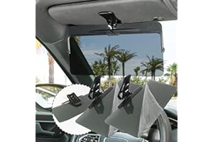 ADERPMIN Universal Car Sun Visor with Polarized Glare Protection,Polarized Car Visor Extender Sun Blocker,Adjustable Visor Extension for Car Visor,Sun Visor Extender for Cars,Clip on Sun Visor for Car (1Pcs)