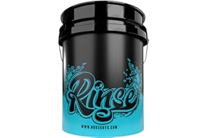 Nuke Guys - Seau de Lavage - GritGuard 5 Gal (Approx. 20 L) Seau Spécialement Conçu pour Le Rinçage du Gant de Lavage - Méthode de Lavage 3 Seaux - Entretien Doux du Véhicule - Lavage Doux à la Main