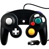 OSTENT Wired Shock Game Controller Compatible for Nintendo GameCube NGC Video Game Color Black