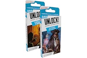 Space Cowboys - Unlock! Short Adventures - Le Réveil de la Momie + Les Secrets de la Pieuvre - Jeu de Société dès 10 ans - Escape Game - Jeu de Cartes Coopératif - 1 à 6 Joueurs - 30 Min- en Français