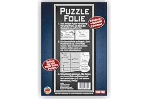 Play-Too Puzzlefolie 10 Blatt - Puzzlekleber! Einfach! Schnell! Sauber! hält Superfest! Optimal für 1 x 1000 Teile oder 2 x 500 Teile Puzzle Made in Germany