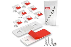 THREEBY [8 Piezas] Iman Puertas Armario - Imanes para puertas - Cierre y Pestillo Magnetico - Puerta Corredera Armario - Iman Adhesivo de Cocina - Mueble Cierre Cajones Alacena Clausura (Pequeño, 8)