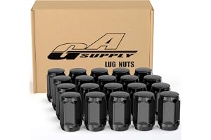 GAsuppply 20 x hjulmuttrar I 1/2 tum x 20 UNF konisk krage I kompatibel med 1991–2019 Ford Explorer, 1964–2014 Ford Mustang