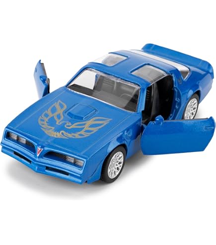 Modellino Jada 1:24 Big Time Muscle 1977 Pontiac Firebird Nero Opaco, Apertura Porte