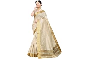 IMTRA FASHION Damen Saree Aus Baumwolle Polyester Seide Mit Blusenteil