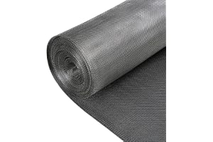ZCX Window Screen Roll, Stainless Steel Wire Mesh Woven Screen Mesh Steel Woven Net skärbart insektssäkert nät (Size : 1x2m)