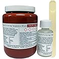 Polycraft HT-3120 Heat Resistant High Temperature RTV Silicone Rubber, Shore A 60, Ideal for Figurines, Art Objects, Heat-Sensitive Moulds, Easy Mix and Pour, Room Temperature Cure - 550g Kit