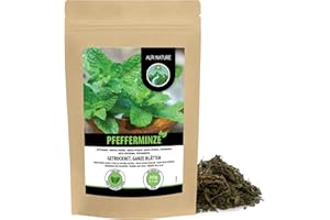 Alpi Nature Liście mięty pieprzowej całe (200 g) luźna mięta herbata miętowa delikatnie wysuszona herbata miętowa w 100% i naturalna