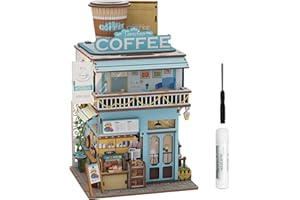 Tonecheer Puzzle 3D Creativo in Legno Adulti, Fai-da-Te Kit di Modellismo da Costruzioni Artigianato Meccanico Ottima Idea Regalo, Domestica con Apertura Automatica del Coperchio(cappa caffetteria)