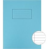 Silvine Exercise Book Ruled and Margin 80 Pages 229x178mm Blue Ref EX104 (Pack of 10)