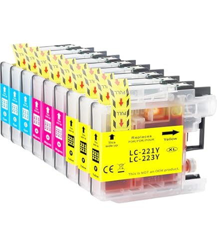 Cartridgeify LC-223 XL inktcartridges, compatibel met Brother LC223 LC-221 LC221 cartridges, voor MFC-J4420DW J4620DW J4625DW J480DW J5320DW J5620DW J5720DW J680DW J880DW DCP-J4120DW J562DW