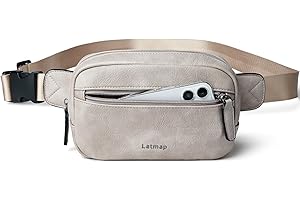 LATMAP 2L Sac Banane Femme Homme Fanny Packs de Ceinture Petit de Taille Bandoulière de Poitrine Élégant