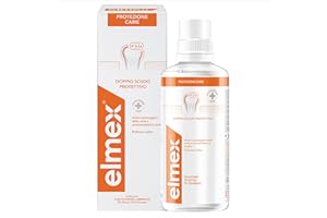 elmex Collutorio Protezione Carie 400 ml I Con Fluoruro Amminico I Doppio scudo protettivo I Rinfresca l´alito I Remineralizza lo Smalto I 0% Alcohol