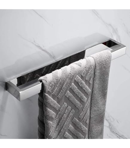 Dazhtu Porte Serviettes De Salle De Bain Avec 2 Crochets 43.5CM