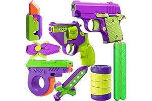 BLOOOK Fidget Toy - Pistola antiestrés Figity Spin,Estimming Toys, Cubo Anti Stress Gadget,Juguete Regalos Fidget Slider para Adultos y Niños de Escritorio, Ideal para Ansiedad, ADHDs,Autismo (8