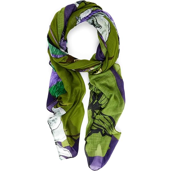 Desigual Scarf_Duotone Flower, 5000 Navy, U, blauw, Eén maat