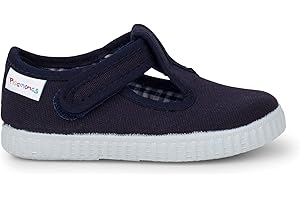 PISAMONAS Scarpe Occhio di Bue T-Bar Bambini Chiusura a Strappo