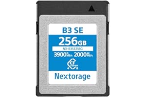 Nextorage CFexpress 4.0 Typ B Karte 256GB, japanische speicherkarte datenspeicher CF Express Type B, Kamera Zubehör für Sony/Nikon/Canon/Panasonic/Fujifilm, B3SE NX-B3SE256G