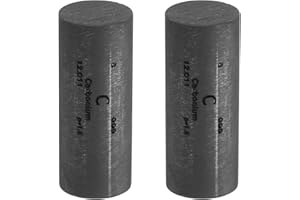 PATIKIL 2Pcs Carbon Stick, 0.8x2" C Density Stick High Density Element Rod Unique Metal Round Periodic Table of Elements Collections Lab Experiment Teacher Scientific Classes