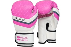 Stealth Sports 6oz Kids Boxing Gloves for Boys & Girls – Soft Padded Junior Training Gloves for aged 6 to 11 Years - Punch Bag, MMA, Kickboxing, Muay Thai, Sparring, Boxing Mitts for Kids