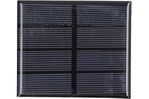 TYENAZA Mini Pannelli Solari, Pannello Solare Epossidico da 0,6 W 2 V Celle Solari Policristalline per Energia Solare, Fai-Da-Te Casa, Giardino, Progetti Scientifici, 70x83mm
