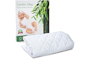 COMFIER SLEEP Coprimaterasso Culla Impermeabile 70x140 Antiacari Super Morbido, Anallergico, Antibatterico Completamente Elasticizzato, Coprimaterasso Culla Lettino Neonato [70 x 140 cm]