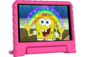 JUSYEA Tablette pour Enfants 32 GB ROM, 128 GB Extensible, 7 Pouces FHD, Android, WiFi 6 | GPS | Play Store, Double caméra, Contrôle Parental, Jeux éducatifs pour Enfants, Boîtier en EVA -Rose