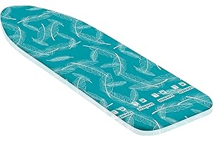 Leifheit Housse pour table à repasser Thermo Reflect Universal, housse de table à repasser rembourrée, housse pour planche à repasser jusqu'à 140 x 45 cm, avec cordon de serrage