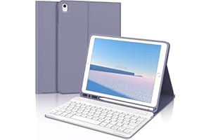 FOGARI Włoska klawiatura do iPada 9 generacji - etui na iPada 10.2 z klawiaturą 2021, z wymienną klawiaturą i uchwytem na długopisy, etui z klawiaturą do iPada 9a/8a/7a, iPad Pro 10.5, iPad Air 3