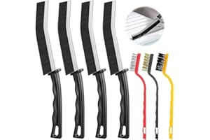ATSGJLZN ATSGLZN 7PCS Cepillo Limpieza hogar, Cepillo para Limpiar Juntas para Azulejos Ducha Baño Cocina Ranura de Ventana Ranuras de Puertas