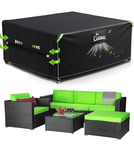 Tuinmeubelhoes Waterdicht - 420D Oxford, Zwart, 250x180x70cm, Voor Banken En Stoelen