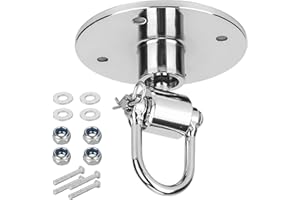 BOXERPOINT Speedbag-Drehgelenke – Edelstahl-Speedbag-Drehgelenk – Boxwirbel mit 360°-Kugellager – komplettes Speedbag-Halterungs-Hardware-Kit – einfache Einrichtung am hängenden Boxsack-Plattformständer