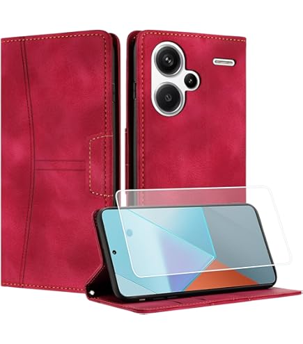 Funda Cartera De Cuero Magnética Para Xiaomi Redmi Note 13, 12, 14 Pro+, 9, 10 - Con Bolsillo Para Tarjetas Y Soporte, Antichoque