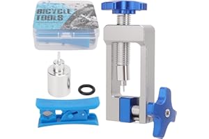 EQULUP Outil D'installation D'aiguille D'huile De Vélo en Alliage D'aluminium, Outil D'insertion De Raccord De Tuyau Hydraulique D'insertion De Conducteur avec Coupe-Tuyau pour Le Cyclisme De Montagne