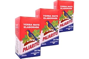 YERBOX Pajarito Yerba Mate Tè Tradizionale 3kg (1000g x 3) + Campione Regalo (40g): Ricco di antiossidanti e vitamine, accelera il metabolismo, senza zucchero | Paraguay
