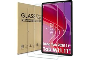 WD&CD 2-pak ochraniaczy ekranu kompatybilnych z Lenovo Tab M11 / Lenovo Idea Tab 28.9 cm, folia ze szkła hartowanego, odporna na zarysowania, zapobiegająca powstawaniu pęcherzyków powietrza, wysoka