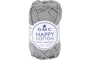 DMC - Happy Cotton - Spécial Amigurumi - 100% coton - Très doux et agréable à utiliser | Pelote de 20 g - 43 m | 49 coloris