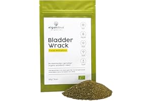 ‎ALGALICIOUS ALGALICIOUS Bio Blasentang Flakes | 50 g | Fucus vesiculosus Algen Flocken aus dem Nord Atlantic | Vegan & Glutenfrei | Reich an Jod, Mineralstoffen & Omega 3 & 6
