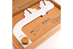 BIDET BOKU - Toilette Japonaise non électrique - Kit WC Japonais Facile à Installer (1 Tuyau + 1 Adaptateur) - 3 Modes, Autonettoyant - Hygiénique, Écologique, Économique - Marque Française