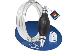 FOVHEE Neue Selbstansaugende Sicherheits Kraftstoff-Handpumpe Mit 2-Meter-Schlauch,FlüSsigkeitsablassschlauch FüR Siphonpumpen Umfüllpumpe,Benzinpumpe FüR Benzin/Diesel/Wasser/Benzinpumpe Für Kanister