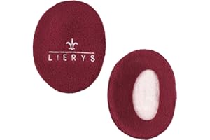 LIERYS Earbargs Paraorecchie Donna/Uomo - Scaldaorecchie Foderato in Pile - Protezione dal Vento/Freddo - 3 Taglie - avvolgono Completamente l'orecchio