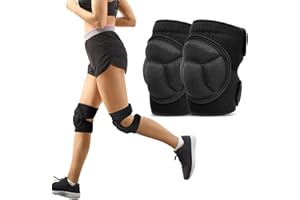 Libershine Protective Knee Pads Work, 1 Pair Volleyball Knee Supports for Women Men Anti-Slip, 20mm Thick Sponge Knee Pads for Work Trousers, Knee Support for Sports Dancing Cleaning Gardening L