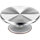 Ohuhu Cake Turntable, 12 Inch Cake Trays Aluminum Alloy for Baking, Cake Decorating, Great Gift for Women
