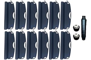 well2wellness Set d'hivernage pour Piscine – 12 flotteurs d'hivernage, 2 Bouchons d'hivernage 38-51 mm + 1 x Gizmo pour Piscine