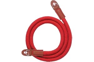 VKO Cinghia della fotocamera, tracolle senza specchio della fotocamera DSLR SLR 100cm (Rosso)
