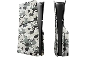 Wedorat FacePlates for PS5 Slim Disc Edition Cover Plate for PS5 Slim Premium ABS Replacement Plates Anti-Scratch Dustproof Protective Shell Case for Playstation 5 Slim Accessories Camouflage